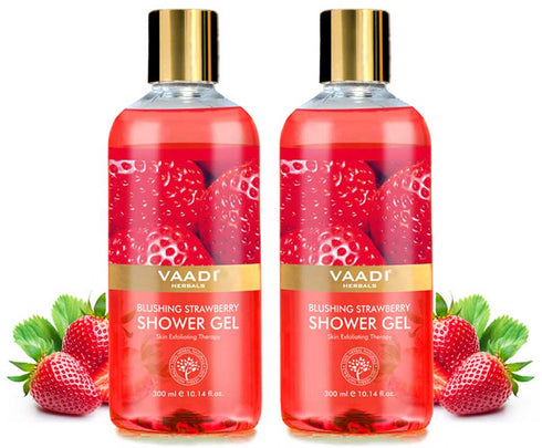 Vaadi Herbals Blushing Strawberry Shower Gel
