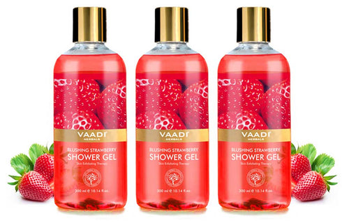 Vaadi Herbals Blushing Strawberry Shower Gel