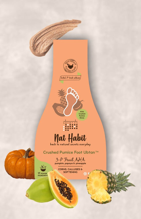 Nat Habit 3P Aha Foot Ubtan (Pack Of 2) 40g each