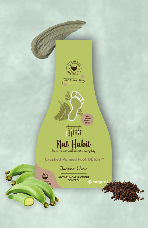 Nat Habit Banana Clove Foot Ubtan (Pack Of 2) 40g each