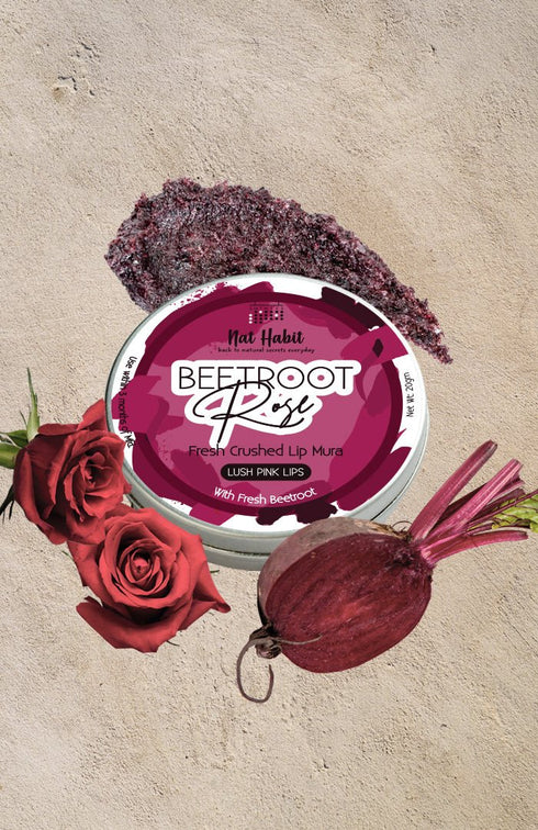 Nat Habit Beetroot Rose Lip Mura 20g