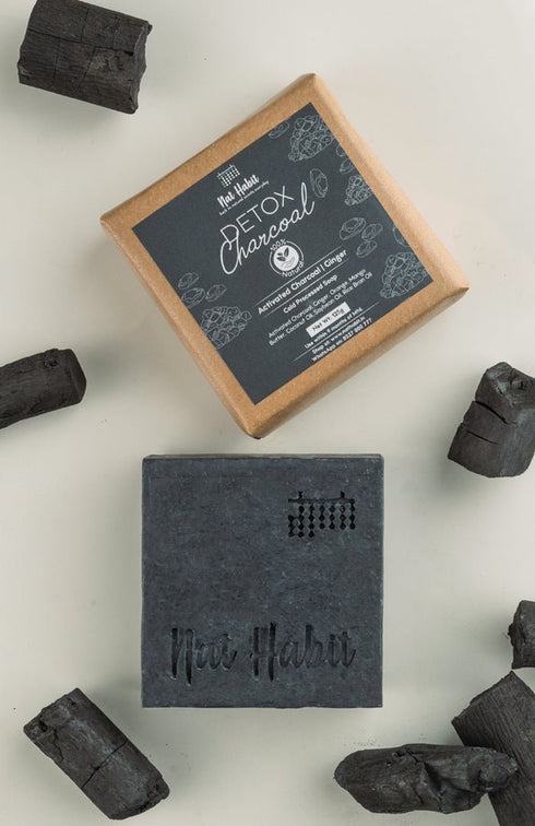 Nat Habit Cold Processed Detox Charcoal Soap 125g