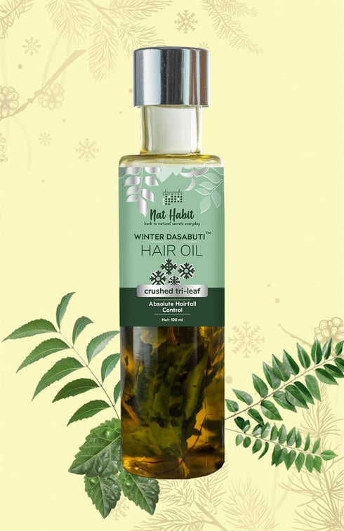 Nat Habit Crushed Tri Leaf Winter Hair Oil 100ml