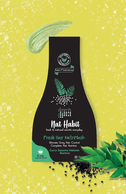 Nat Habit Curry Sesame Nutrimask (Pack Of 2) 40g each