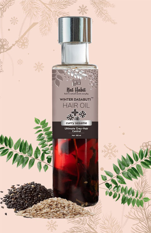 Nat Habit Curry Sesame Winter Hair Oil 100ml