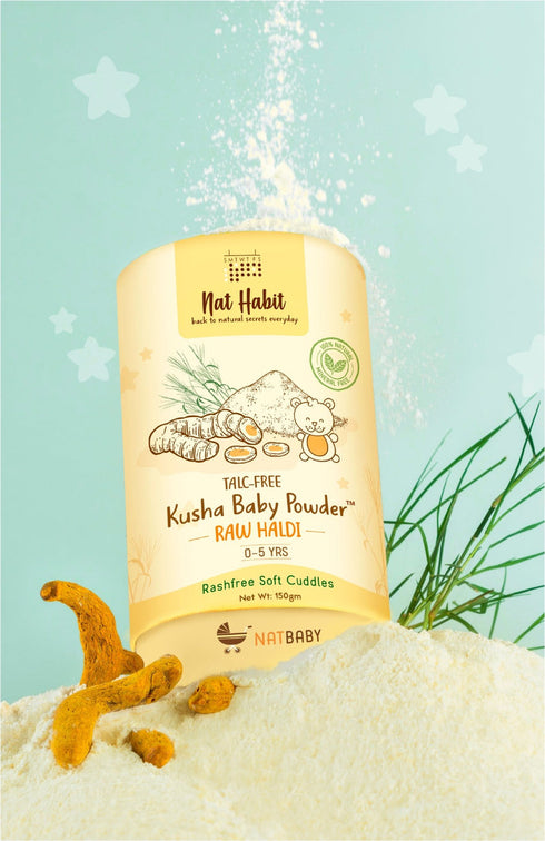 Nat Habit Baby Powder Raw Haldi 150g
