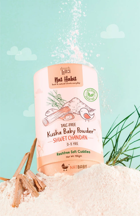 Nat Habit Baby Powder Shwet Chandan 150g