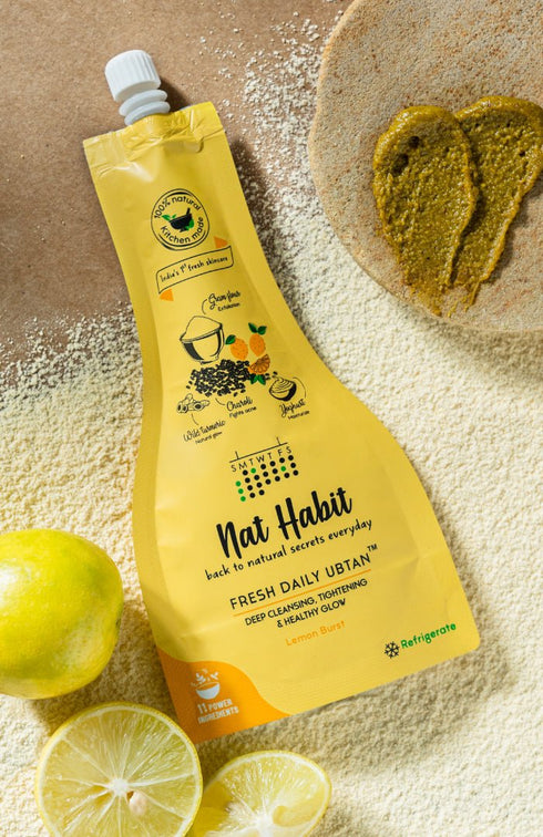 Nat Habit Lemon Burst Ubtan (Pack Of 2) 40g each