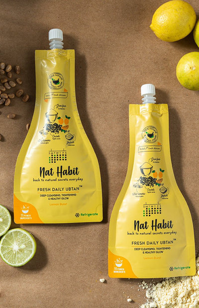 Nat Habit Lemon Burst Ubtan Twin Pack 40g Each