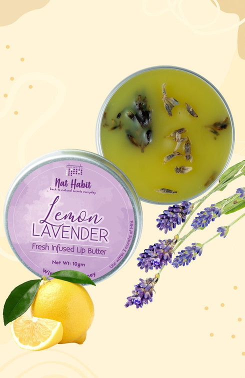 Nat Habit Lemon Lavender Lip Butter 10g