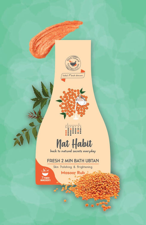 Fresh Masoor Rub Bath Ubtan 80g