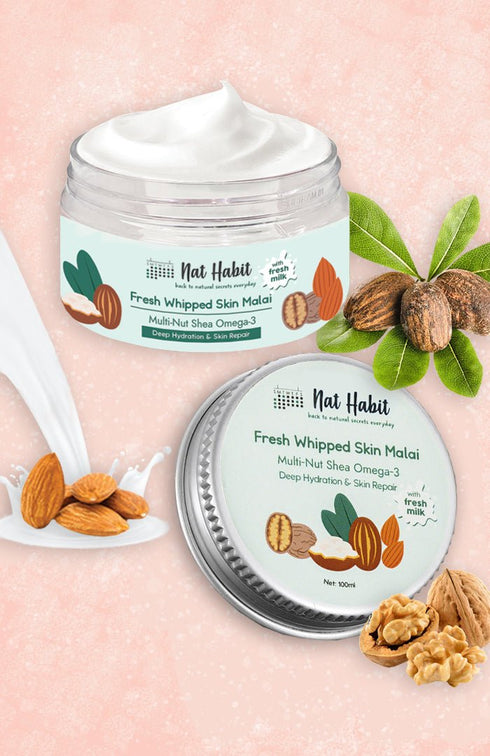 Nat Habit Multi Nut Shea Omega 3 Malai 100ml