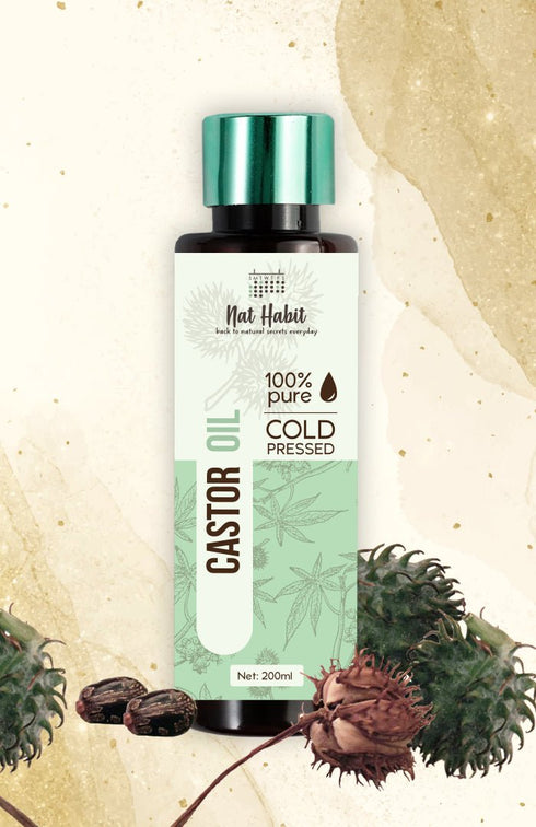 Nat Habit Pure Cold Pressed Castor Oil 200ml