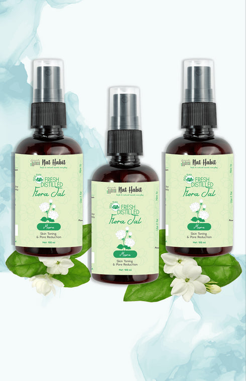 Nat Habit Pure Mogra Jal (Pack Of 3) 100ml Each