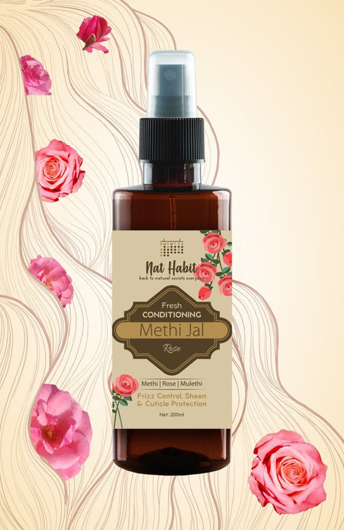 Nat Habit Rose Conditioning Methi Jal 200ml