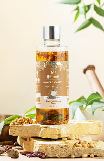 Nat Habit Soybean Methi Summer Hair Oil 200ml
