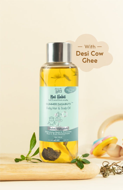 Nat Habit Summer Baby Hair Oil 110ml