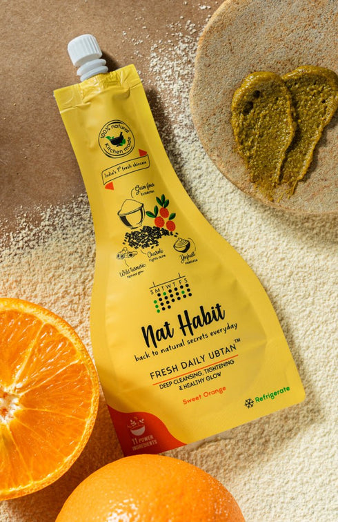 Nat Habit Sweet Orange Ubtan (Pack Of 2) 40g each