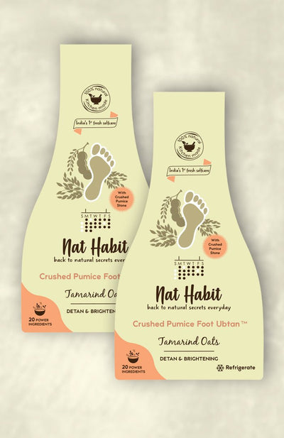 Nat Habit Tamarind Oats Foot Ubtan (Pack Of 2) 40g Each