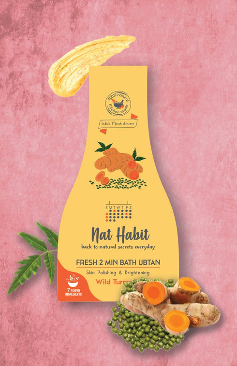 Nat Habit Fresh Wild Turmeric Bath Ubtan 80g