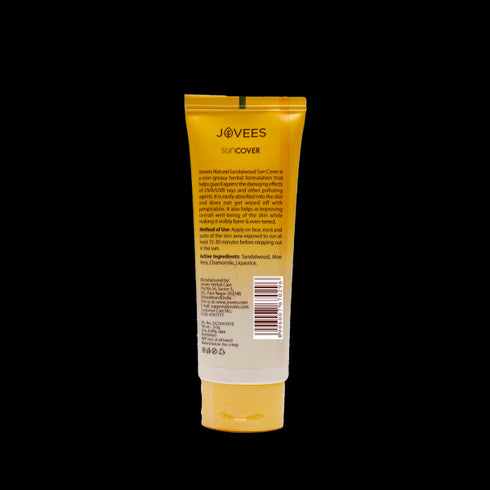 Jovees Herbal Sandalwood Natural Sun Cover SPF 30