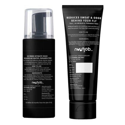 Nuutjob Sweat Proof 200ml Combo Nuutclean Dry Wash + Nuut Guard Liquid Powder