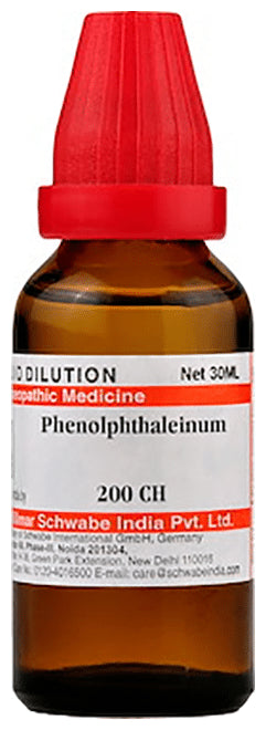 Dr Willmar Schwabe India Phenolphthaleinum Dilution 200 CH
