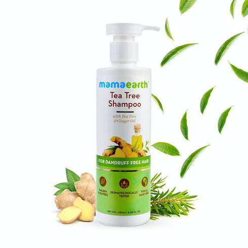 Mamaearth Tea Tree Shampoo for Dandruff Free Hair 250ml