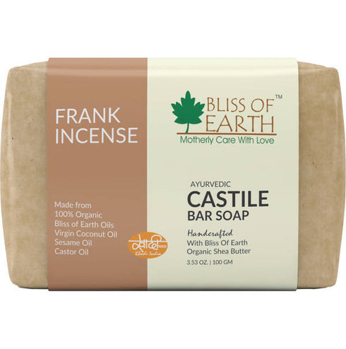 Bliss of Earth Frankincense Ayurvedic Castile Bar Soap