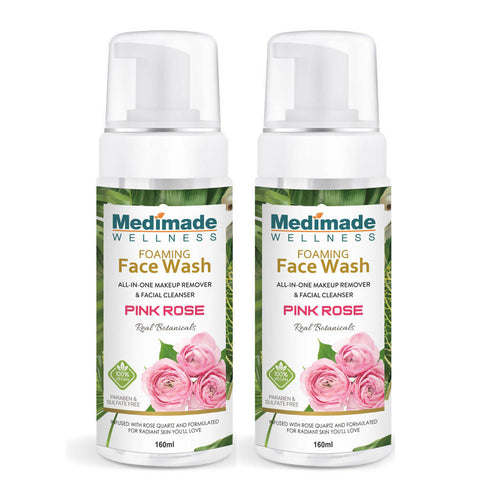 Medimade Wellness Foaming Face Wash With Pink Rose