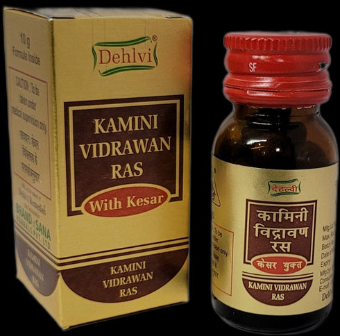 Dehlvi Naturals Kamini Vidrawan Ras with Kesar