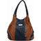 FD Fashion Shoulder Bag (Tan, Blue)
