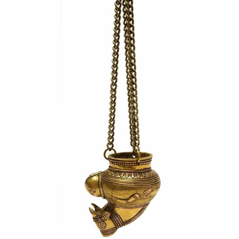 Nandi Kamandal with Chain / Gaumukhi Kamandalam