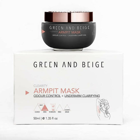 Green And Beige Armpit Mask For Underarms