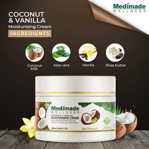 Medimade Wellness Coconut & Vanilla Moisturising Cream