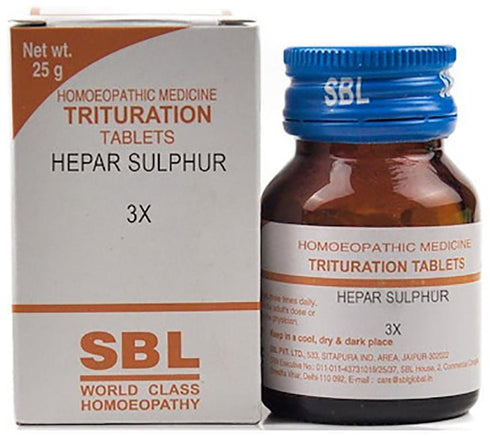 SBL Hepar Sulphur Trituration Tablet 3X