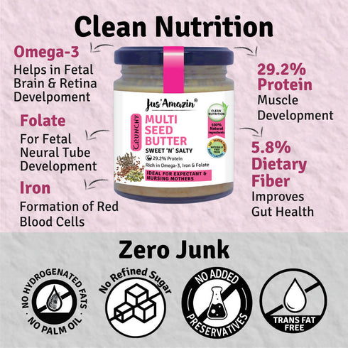 Jus Amazin Multi seed Butter Sweet N Salty