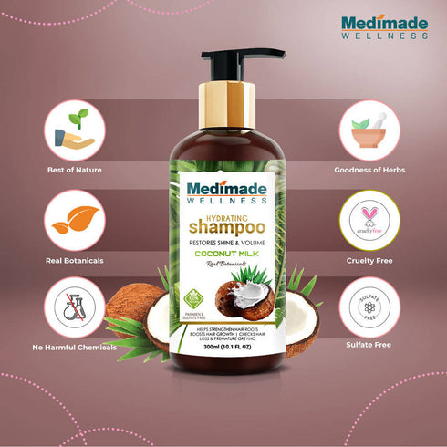 Medimade Wellness Hydrating Shampoo With Coconut Milk