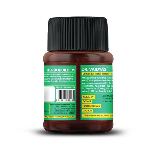 Dr. Vaidya's Herbobuild DS |Double Strength Tablets