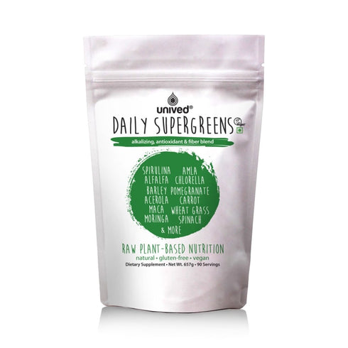 Unived Daily Supergreens with Organic Wheatgrass & Organic Spirulina 270g