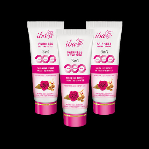 Iba 3in1 Fairness Instant Facial, 50 g (Pack of 3)