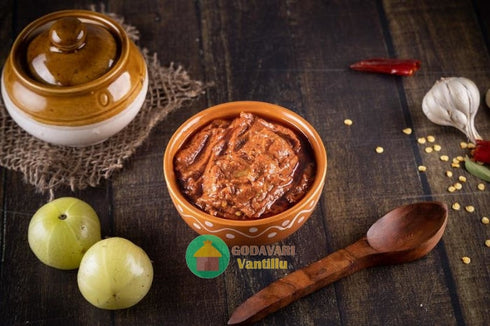 Godavari Vantillu Usirikaya Avakaya | Amla pickle andhra style