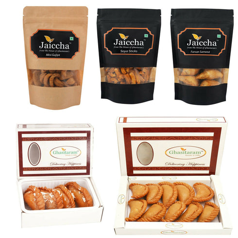 Ghasitaram Holi Sweets Hampers Best of 5 Traditional Gujiyas