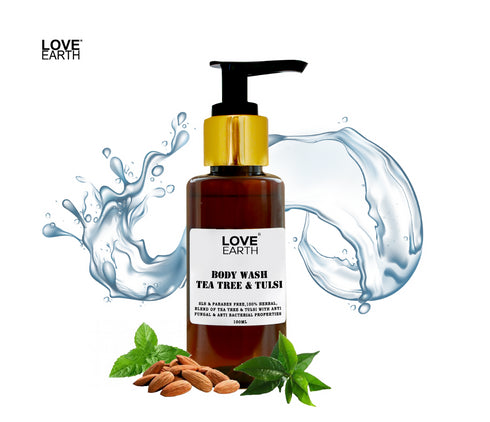 Love Earth Body Wash with Tea Tree and Tulsi