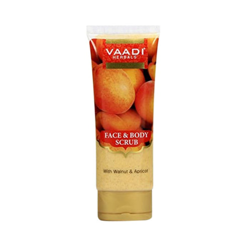 Vaadi Herbals Face and Body Scrub with Walnut and Apricot