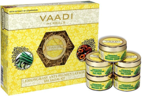 Vaadi Herbals Lemongrass Anti Pigmentation SPA Facial Kit With Cedarwood Extract 270g