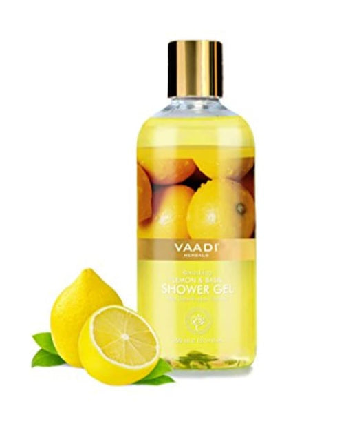 Vaadi Herbals Refreshing Lemon & Basil Shower Gel 300 ml