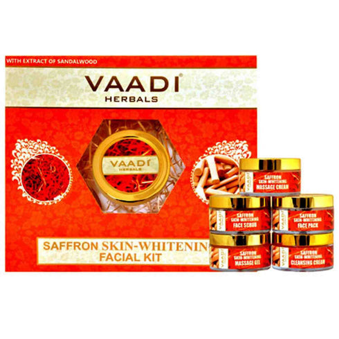 Vaadi Herbals Saffron Skin Whitening Facial Kit With Sandalwood Extract 270gm