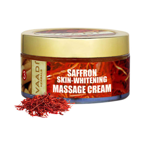Vaadi Herbals Saffron Skin Whitening Massage Cream Basil Oil & Shea Butter 50 g