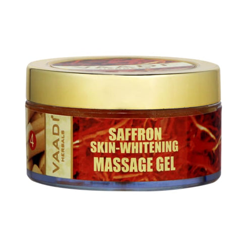 Vaadi Herbals Saffron Skin Whitening Massage Gel Basil Oil & Shea Butter 50 g